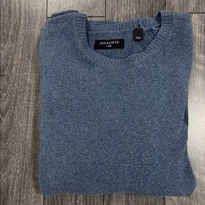 All Saints Blue Crewneck Sweater